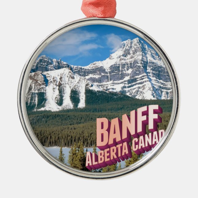 Banff national park metal ornament (Front)
