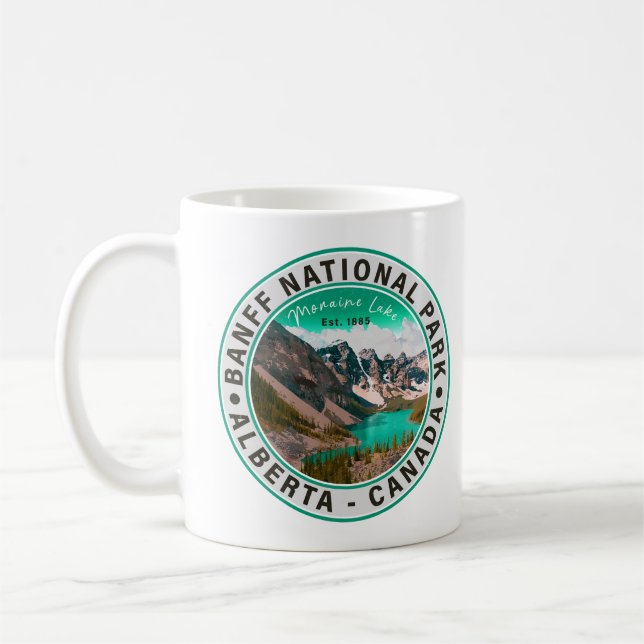 Banff National Park Moraine Lake Alberta Canada Coffee Mug (Left)
