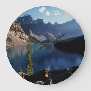 Banff National Park Moraine Lake Large Clock