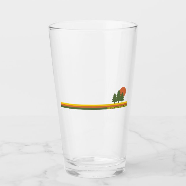 Banff National Park Pine Trees Sun Glass (Front)