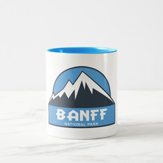 Banff National Park Two-Tone Coffee Mug (Center)