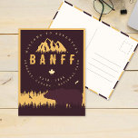 Banff NP Canada Rocky Mountains Vintage Souvenirs Postcard<br><div class="desc">Banff National Park design. The park is Canada’s first national park and is part of the Canadian Rocky Mountain Parks World Heritage. Banff National Park Canada Vintage design makes a great Christmas or Birthday gift for fans of Canadian National Park. This design is a perfect gift for skiing lovers in...</div>