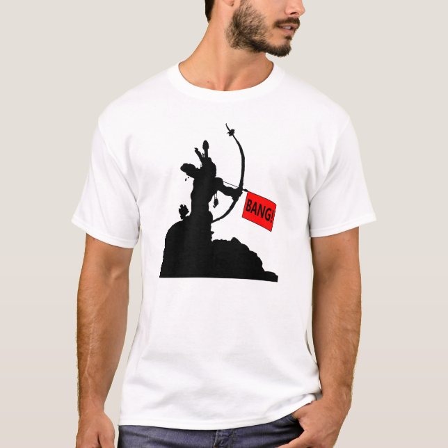 "BANG!" Arrow Funny T-Shirt (Front)