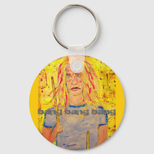 bang bang bang Drummer Girl Keychain