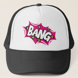 Bang Cartoon Pow Zap Trucker Hat