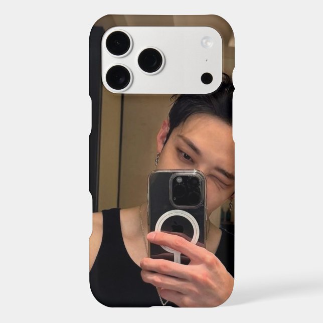 Bang Chan Mirror Glow Phone Case (Back)