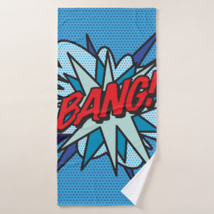 BANG Fun Retro Comic Book Pop Art Bath Towel
