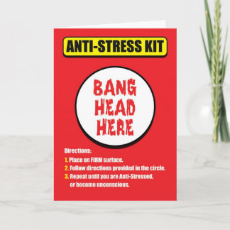 Bang Head Here Anti-Stress Card