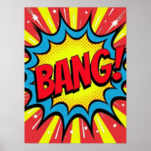 BANG ! Poster de style comique Pop Art