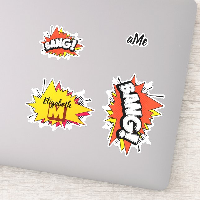 Bang Retro Action Comic Book Bubble (Detail)