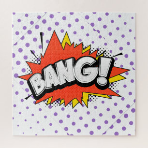 Bang Retro Action Comic Book Bubble Jigsaw Puzzle