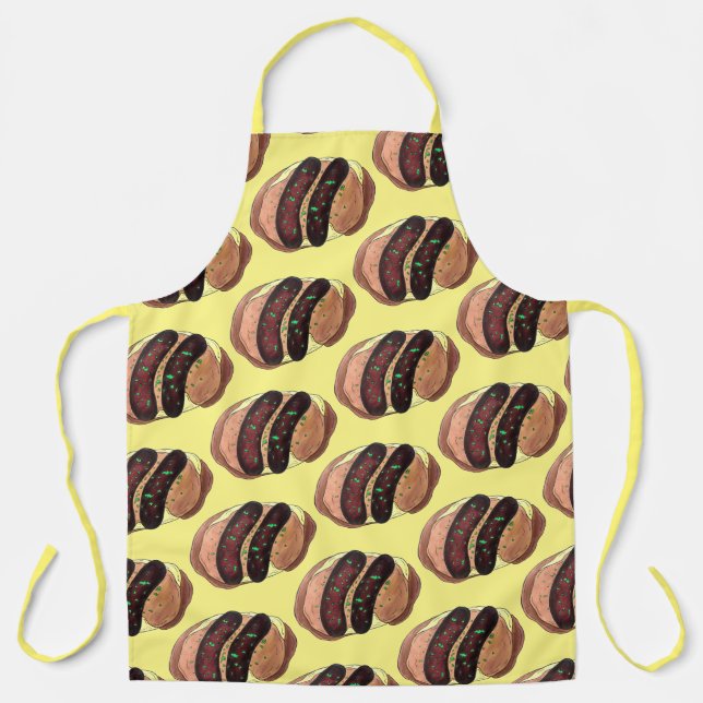 Bangers and Mash Sausage Potatoes British UK Food Apron (Front)