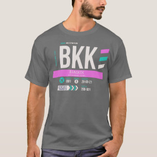 Bangkok BKK Airport Code Baggage Tag 1 T-Shirt