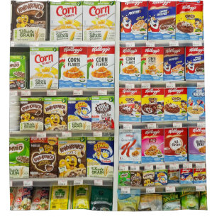 Bangkok Cereal Shelves: Foodland Editorial