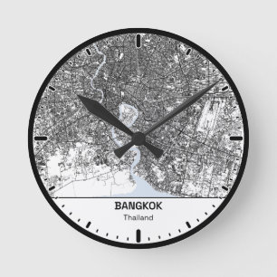 bangkok Clock City Line Art