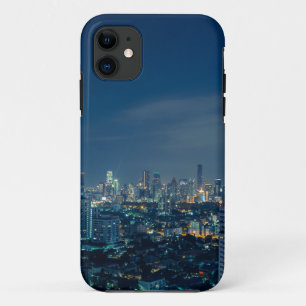 Bangkok skyline at night panorama iPhone 11 case