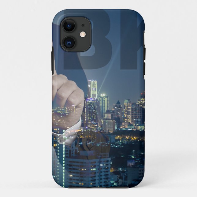 Bangkok skyline at night panorama Case-Mate iPhone case (Back)