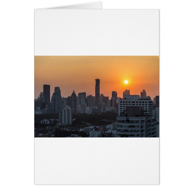 Bangkok skyline sunset panorama (Front)