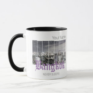 Bangkok Skyline Vintage BKK Retro Thailand Design Mug