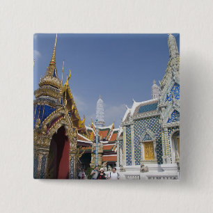 Bangkok, Thailand. Bangkok's Grand Palace 2 Inch Square Button
