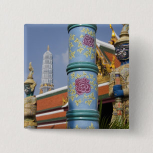 Bangkok, Thailand. Bangkok's Grand Palace 2 Inch Square Button