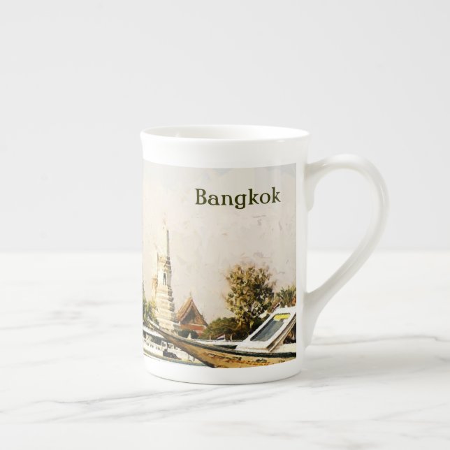 Bangkok, Thailand Bone China Mug (Right)