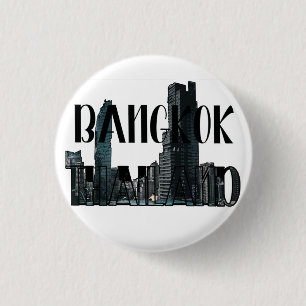 Bangkok Thailand - City, Travel, Thai 1 Inch Round Button