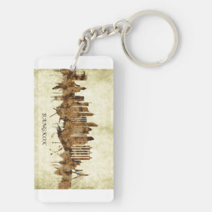 Bangkok Thailand Cityscape Keychain