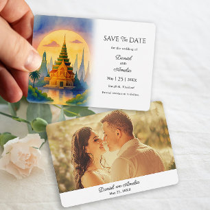 Bangkok Thailand Destination Wedding Save the Date