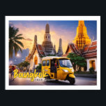 Bangkok Thailand Pop Art Travel Illustration Poster<br><div class="desc">Bangkok Thailand Pop Art Travel Illustration</div>