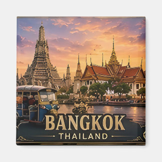 🧲 Bangkok Thailand Travel Keepsake For Tourists  Magnet