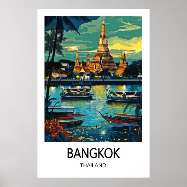 Bangkok Travel Poster (Devant)