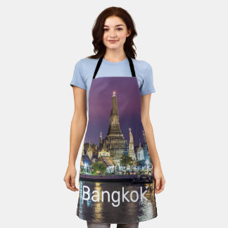 Bangkok Wat Arun Sunset BKK Thailand Souvenir Apron