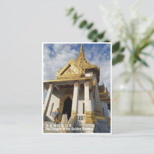 Bangkok, Wat Traimit, Thailand Postcard