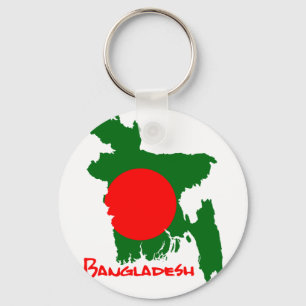 Bangladesch Map Keychain