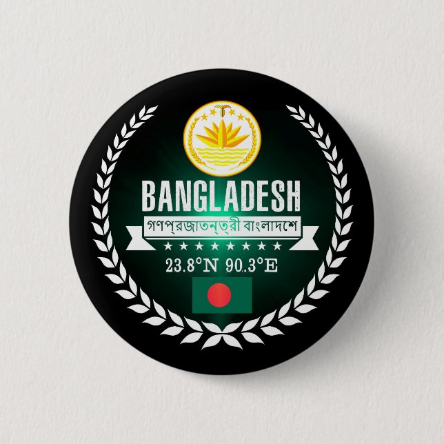 Bangladesh 2 Inch Round Button (Front)