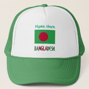 Bangladesh Bangladeshi Flag Green Personalized  Trucker Hat