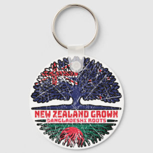 Bangladesh Bangladeshi New Zealander New Zealand Keychain