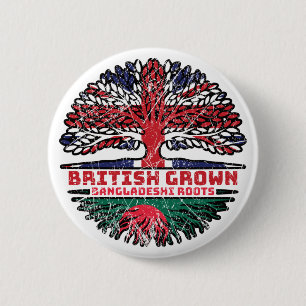 Bangladesh Bangladeshi Uk United Kingdom British 2 Inch Round Button