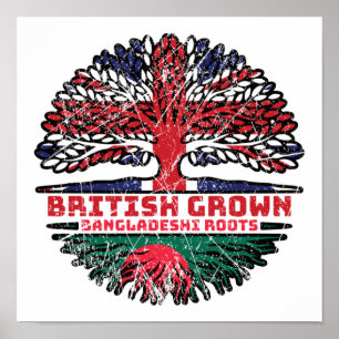 Bangladesh Bangladeshi Uk United Kingdom British Poster