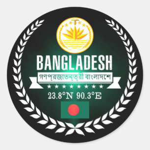 Bangladesh Classic Round Sticker