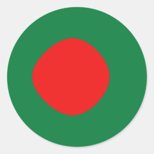 Bangladesh Fisheye Flag Sticker