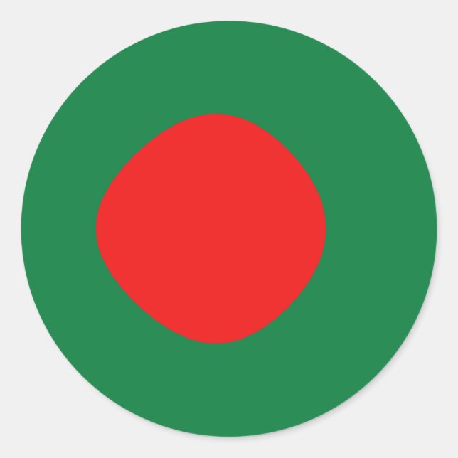 Bangladesh Fisheye Flag Sticker (Front)