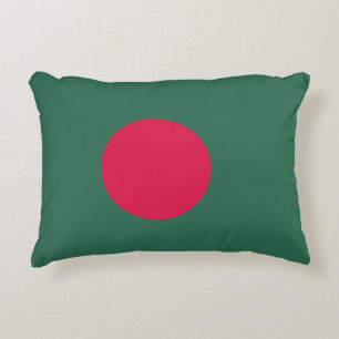 Bangladesh flag accent pillow