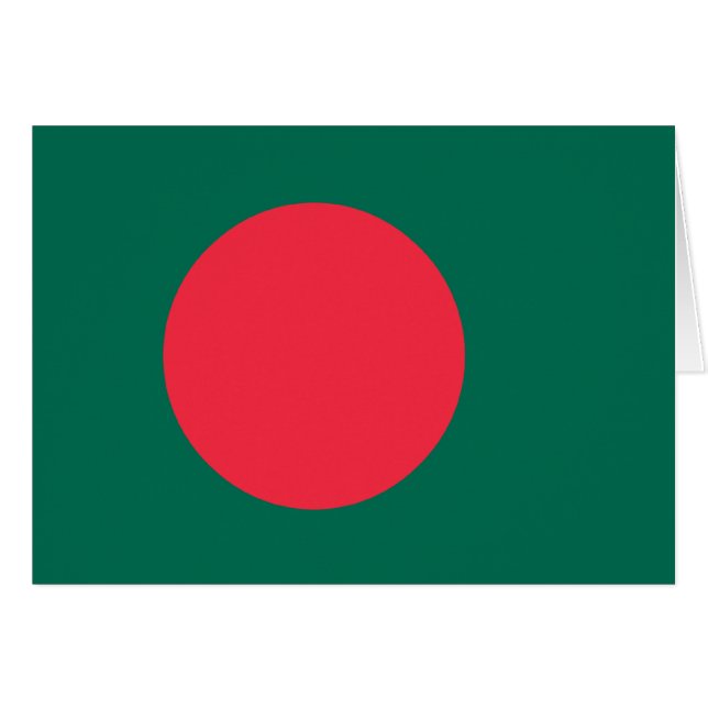 Bangladesh Flag; Bangladeshi; (Front Horizontal)