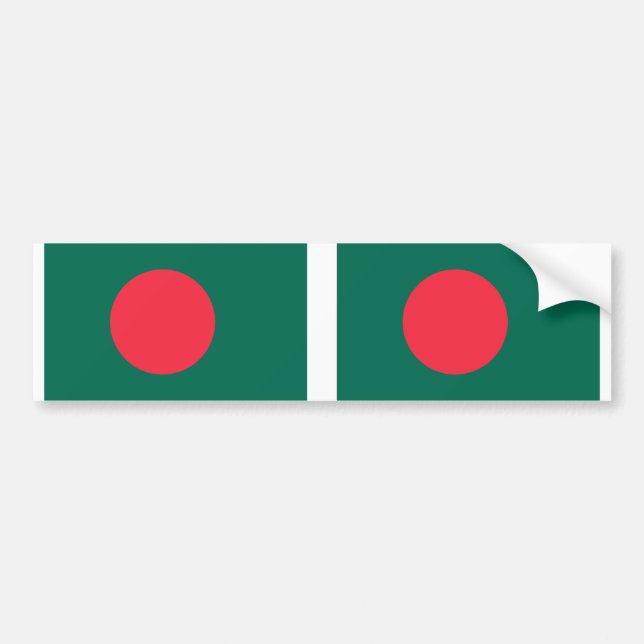 Bangladesh flag bumper sticker (Front)