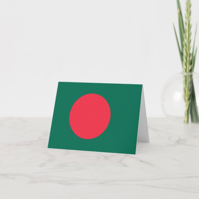 Bangladesh Flag Card (Front)
