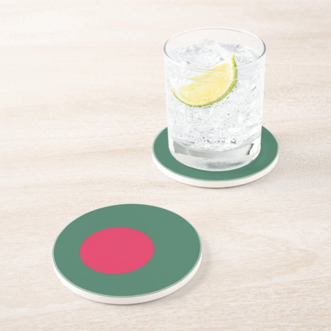 Bangladesh flag coaster (Side)