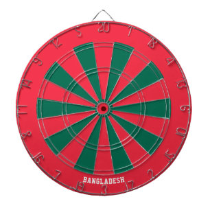 Bangladesh Flag Colourful Patriotic Dartboard