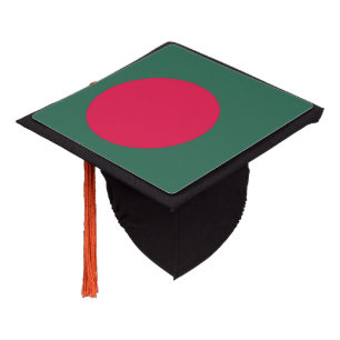 Bangladesh flag graduation cap topper